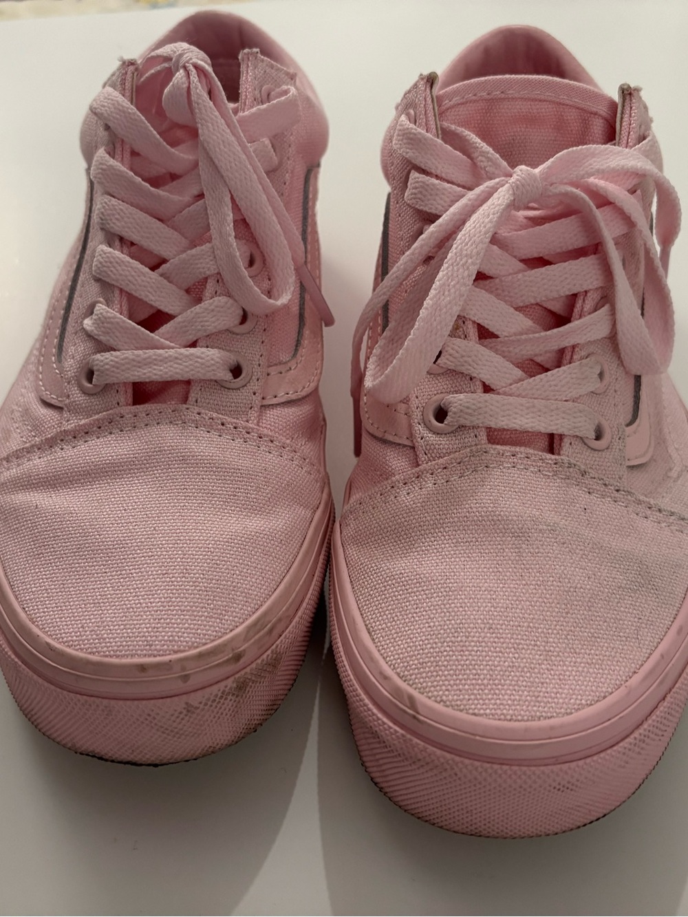 Vans Old Skool Pink Canvas Shoe 7 Women’s/5.5 Men’s